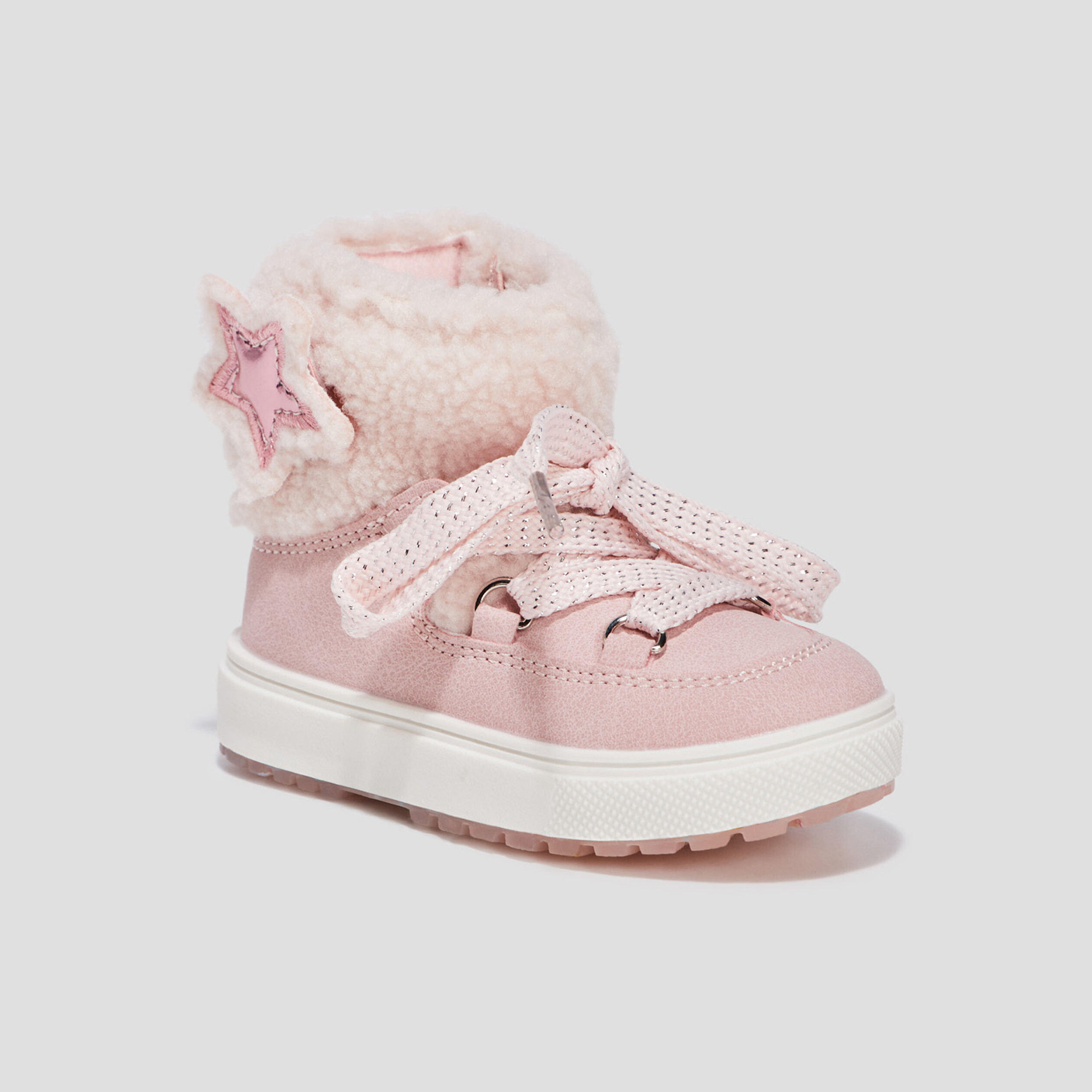 Bottes fourrées rose bébé fille | La Halle