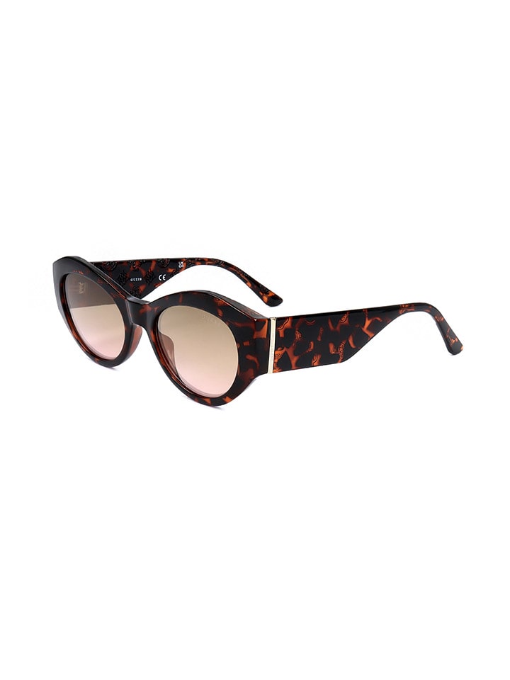 Guess Damen-Sonnenbrille in Braun günstig kaufen 52