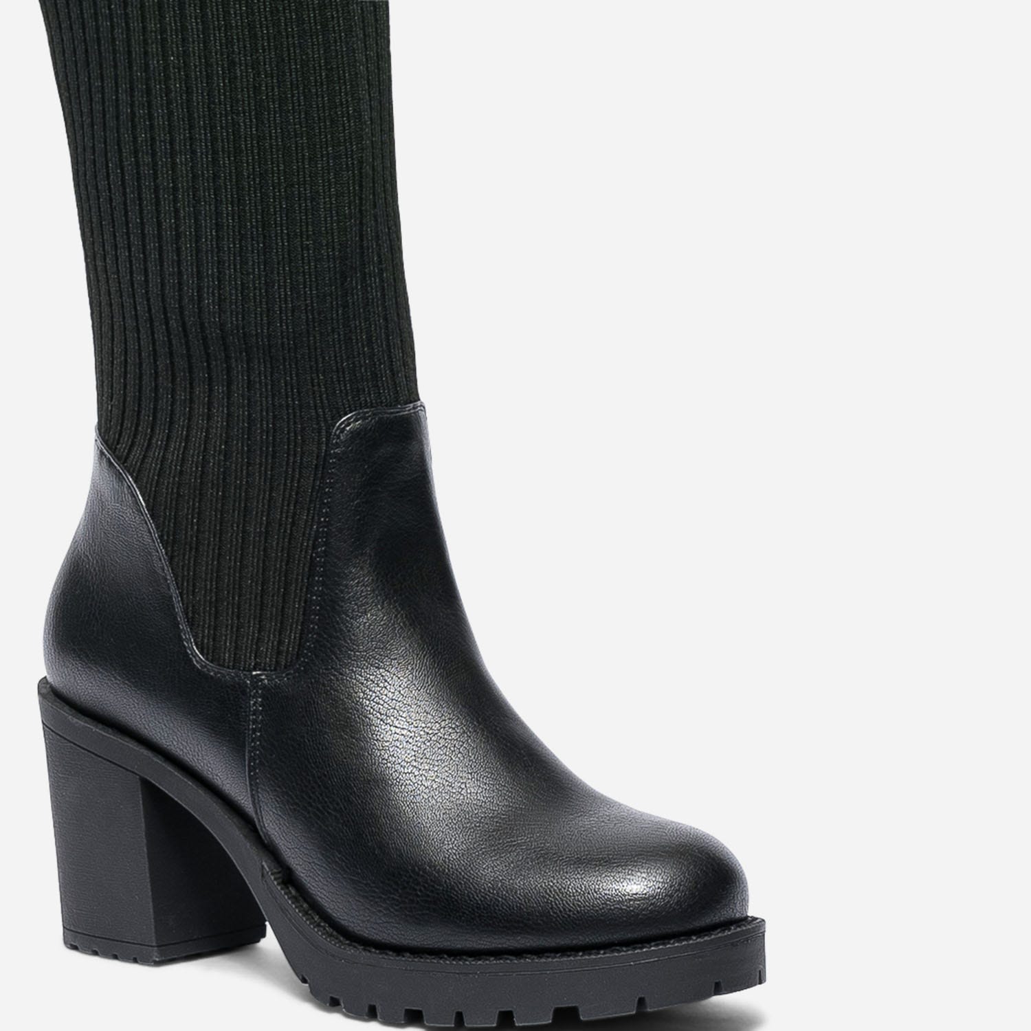 Cuissarde-chaussette TEXTO noire
