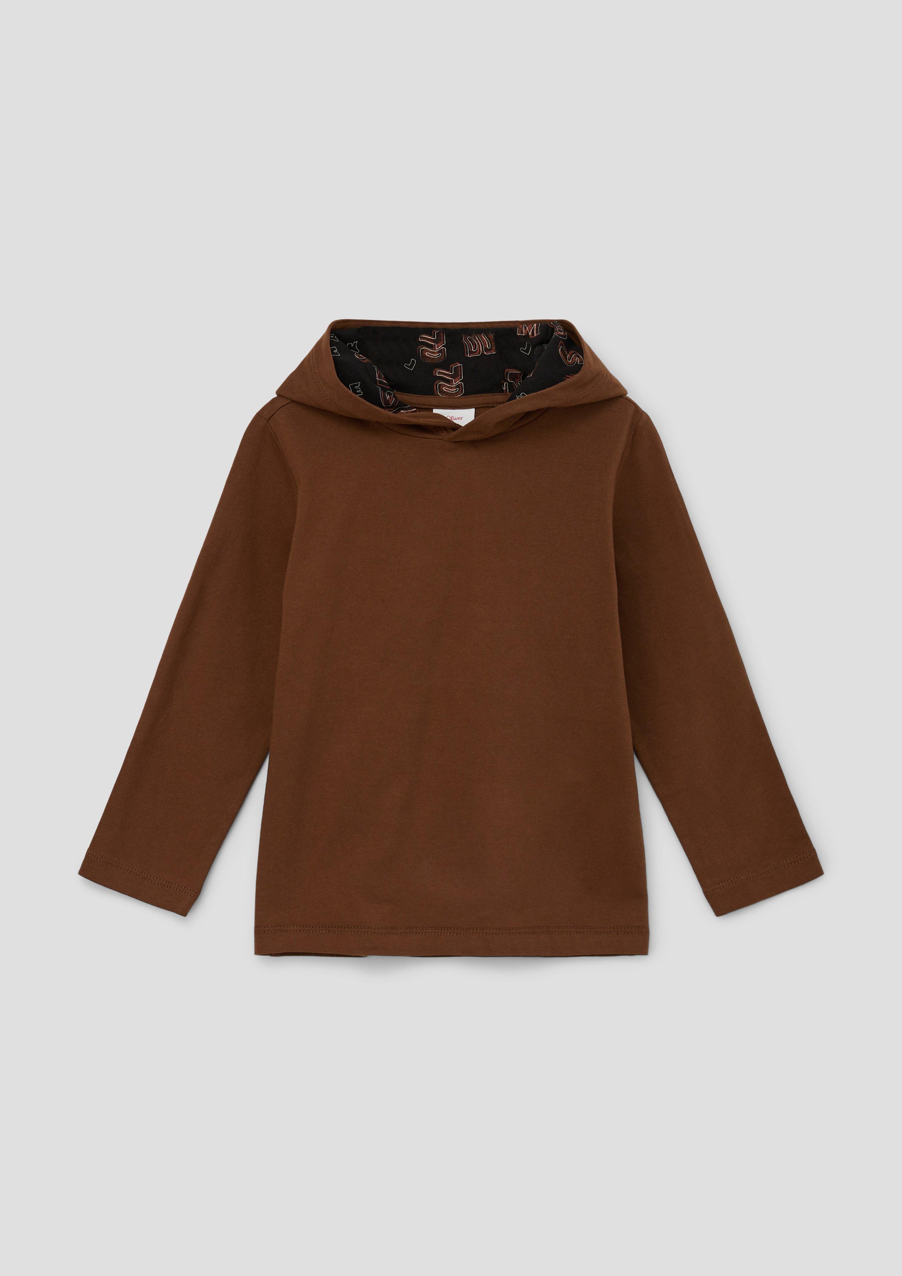 Longsleeve mit gefütterter Kapuze  2137503-8764