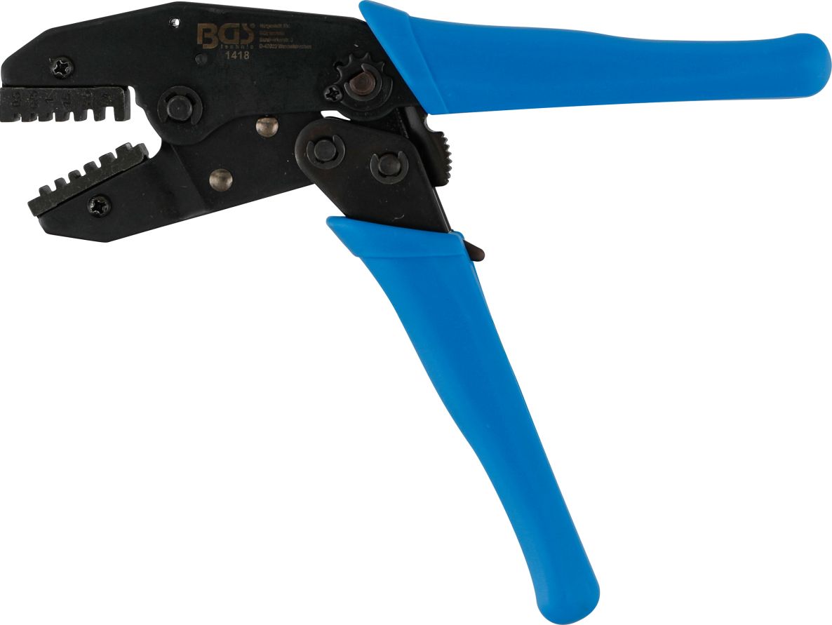 BGS 1418 Alat za krimpovanje kabelskih stopica s funkcijom čegrtaljke za žičane čahure 0,5 - 4 mm²