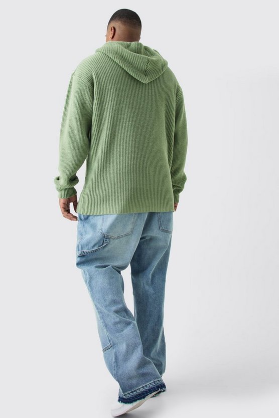 Plus Slim-Fit Schlagjeans