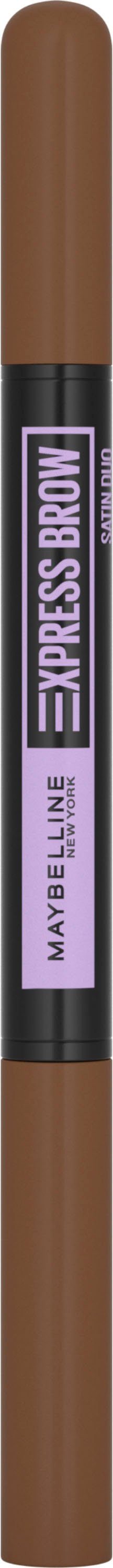 MAYBELLINE NEW YORK Augenbrauen-Stift Maybelline New York Express Brow Satin Duo, Augen-Make-Up, Duo-Applikator