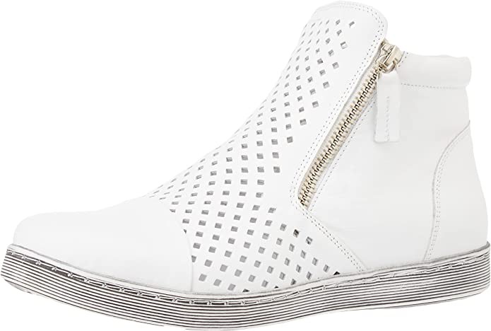 ESGANO Stiefeletten weiss