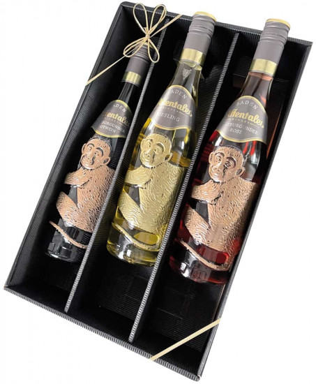 Die Affen sind los! - Affenflaschen im Geschenkkarton - Weihnachts Präsent