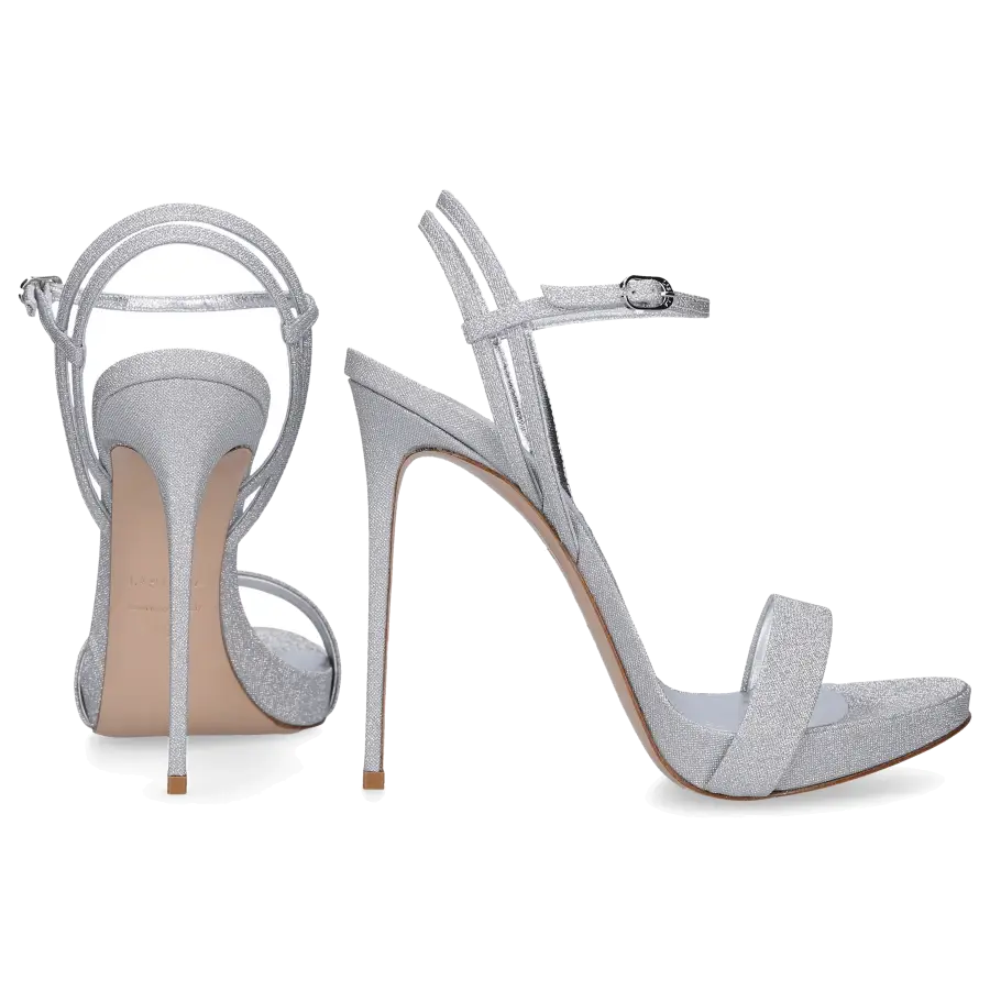 Le Silla - Sandalen GWEN Textil - silber