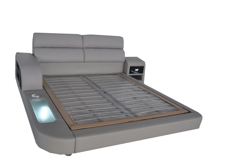 JVmoebel Bett Luxus Leder Design Polster Betten Doppel Modernes 180/200 Bett