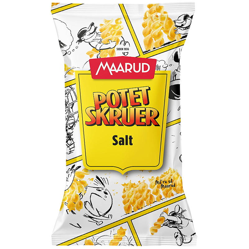 Maarud Potetskruer 90 g salt
