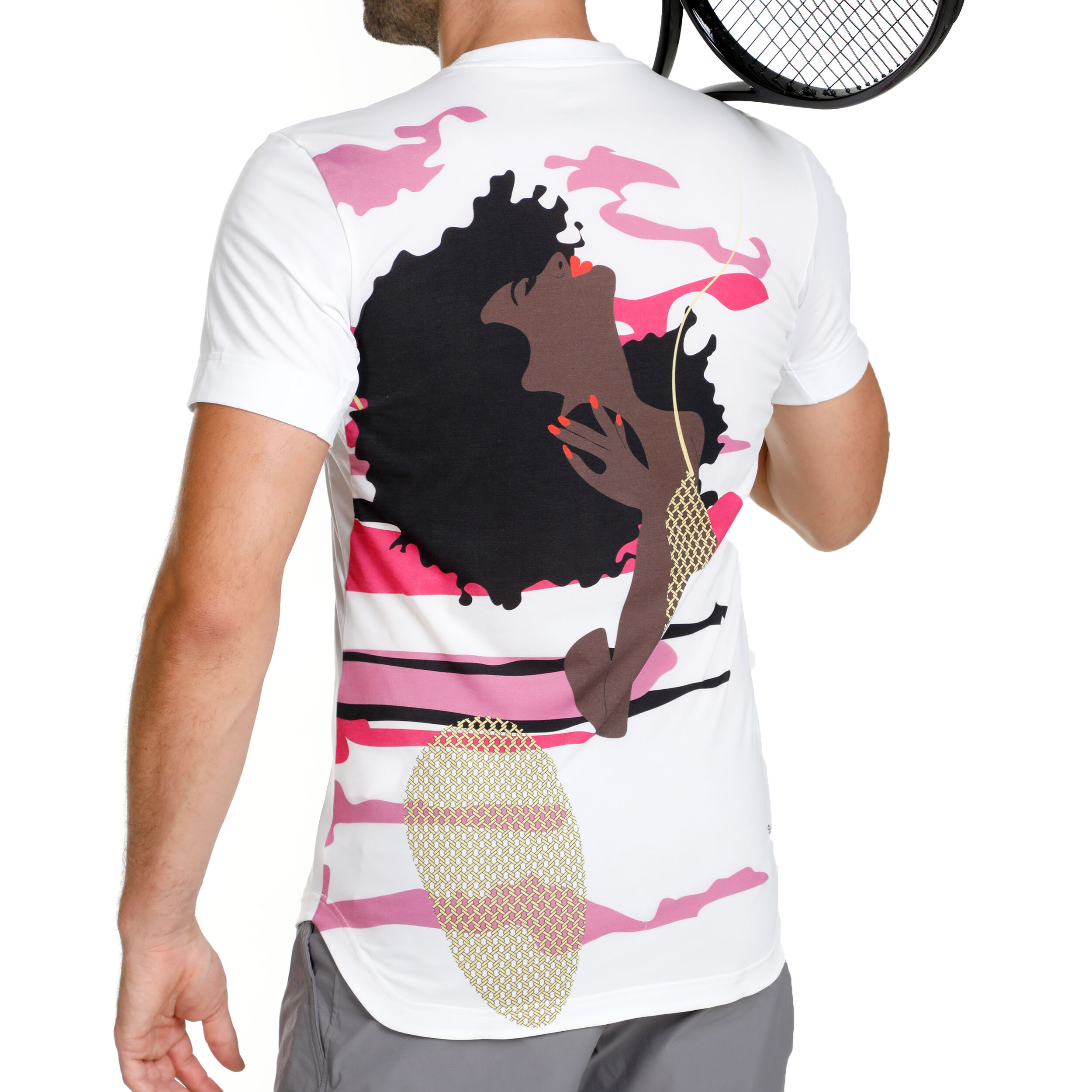 New York Printed T-Shirt Herren - Weiß
