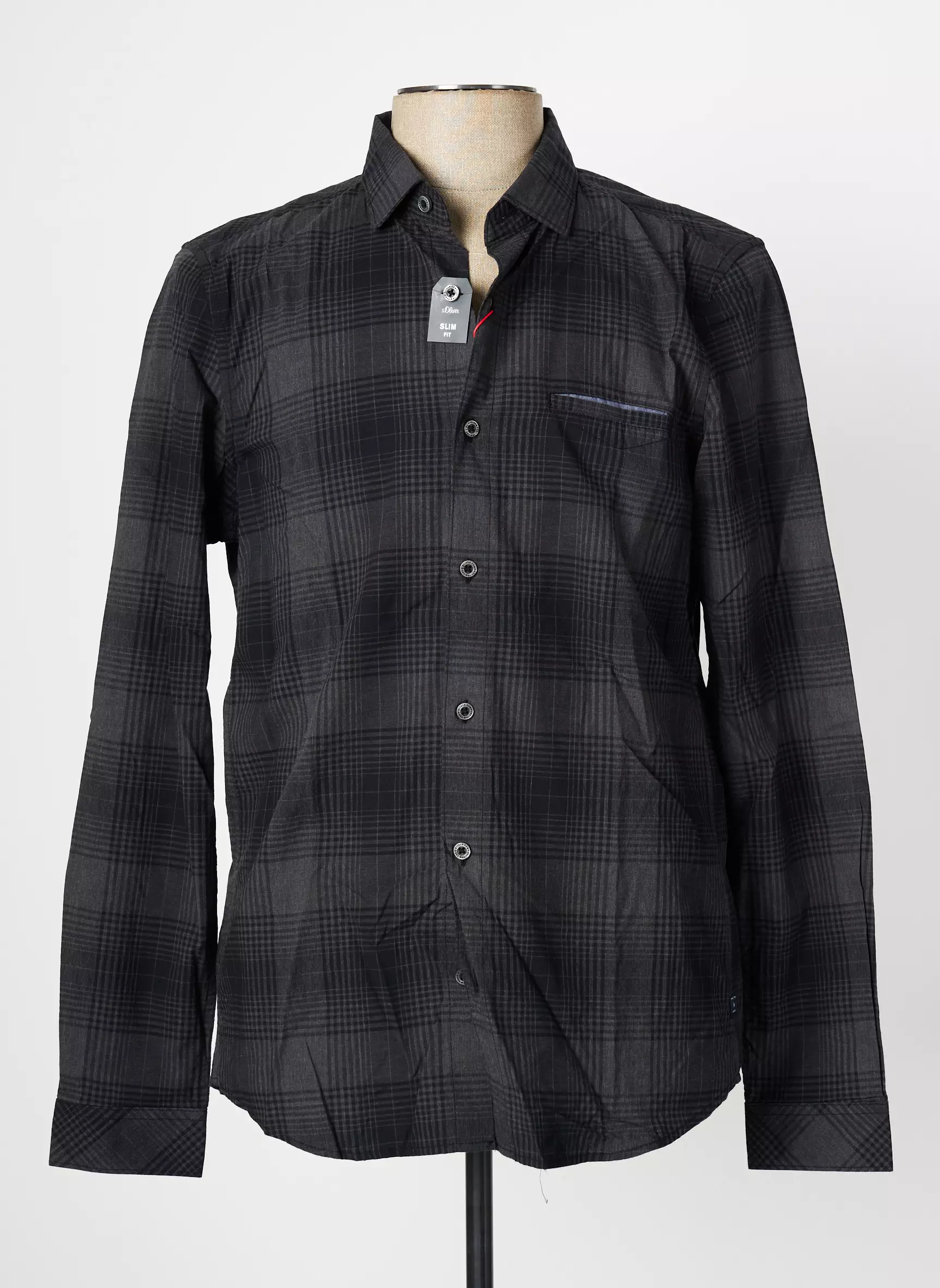 S Oliver Manches Longues Homme couleur gris
