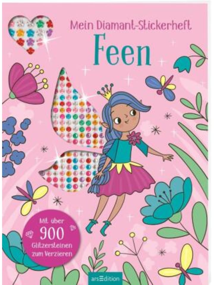 ars edition Buch - Mein Diamant-Stickerheft - Feen günstig kaufen onesize