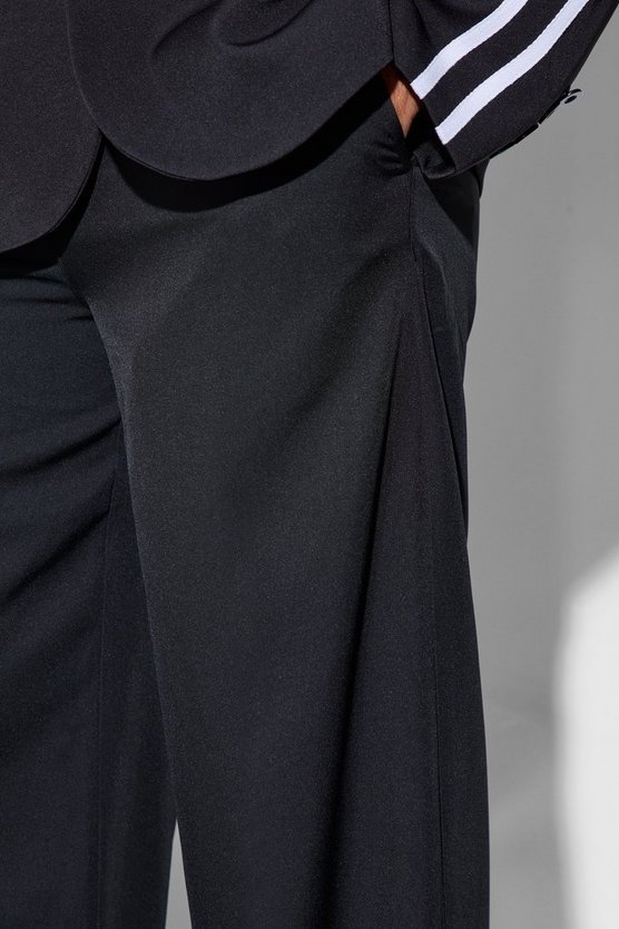 Maßgeschneiderte Hose mit weitem Bein und Bundfalte