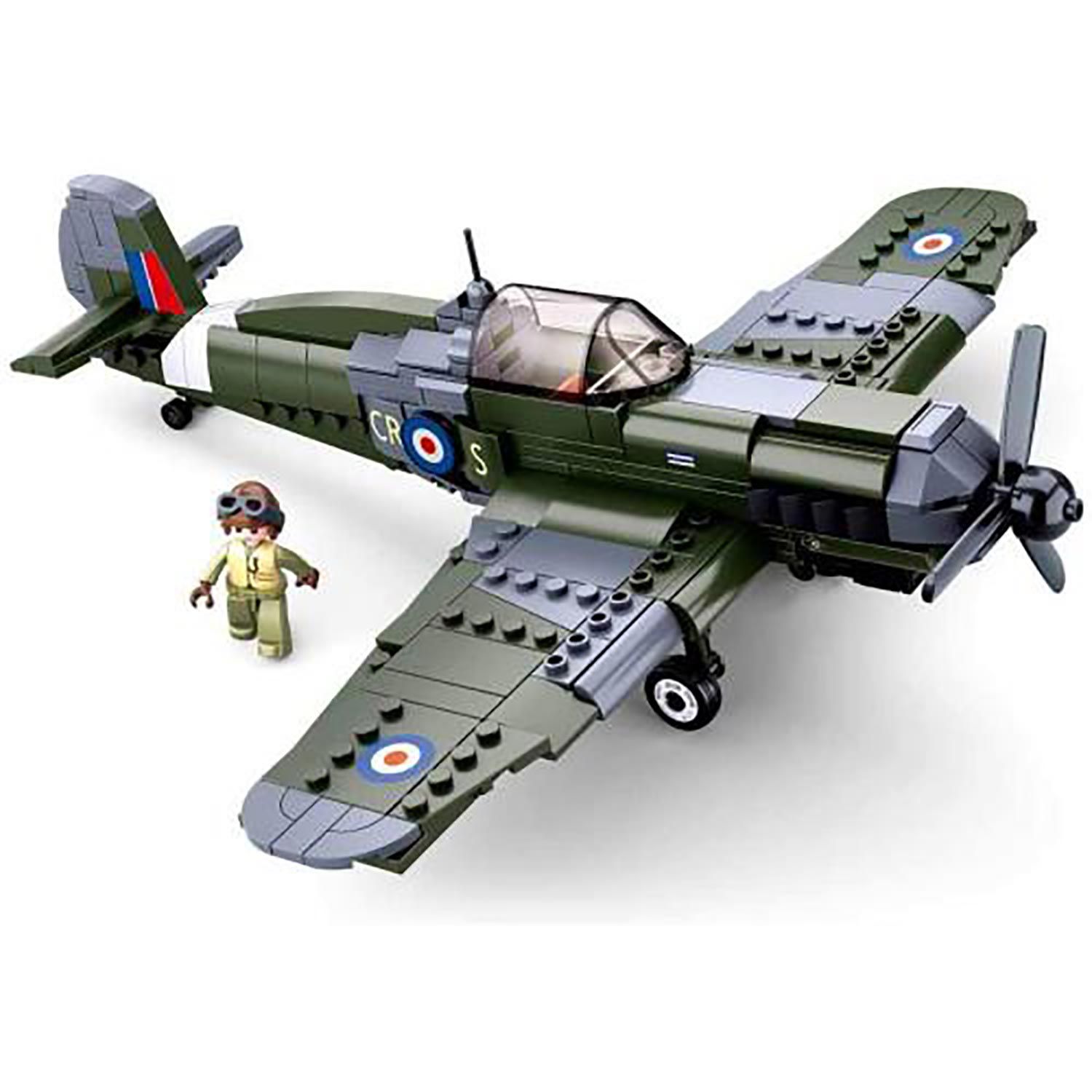 WWII - Britisches Kampfflugzeug - Bausteine Set M38-B0712