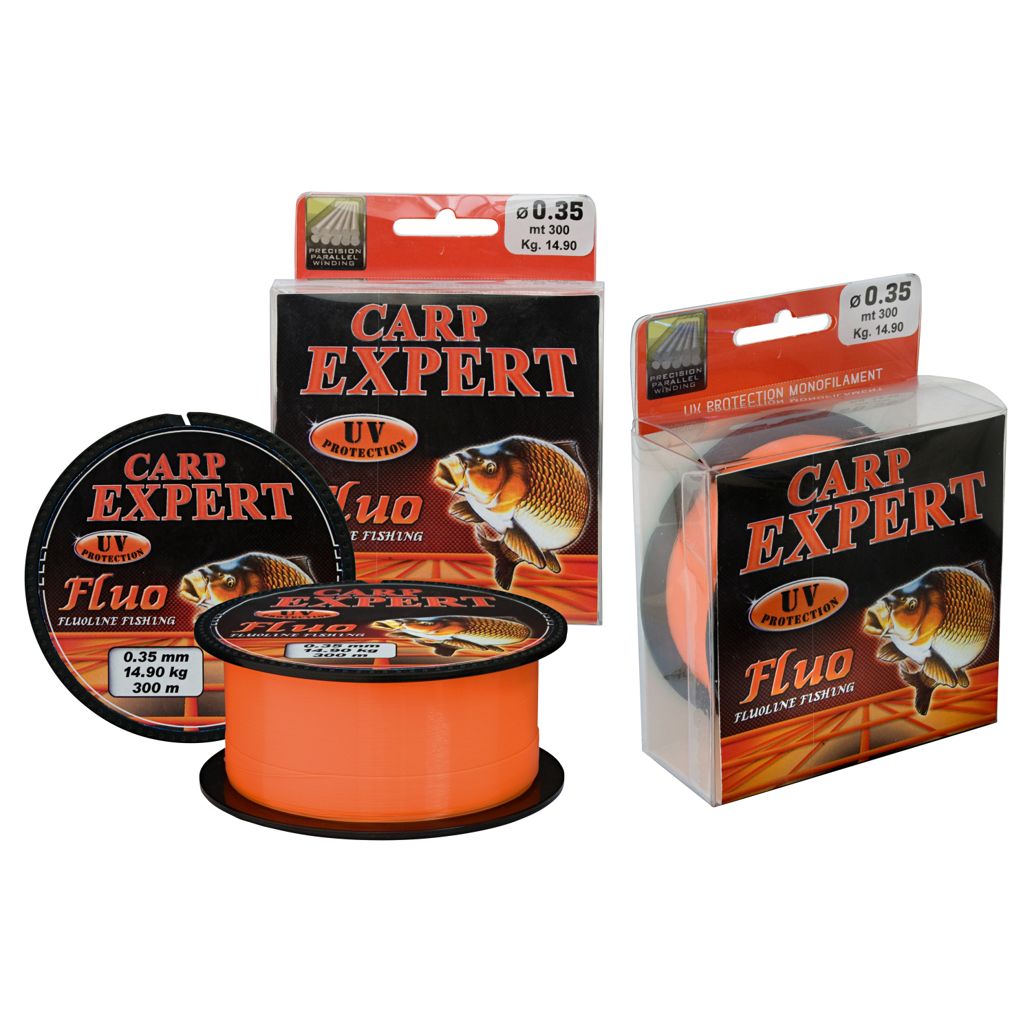 Energofish Angelschnur Line Carp Expert (fluo orange, 300 m)