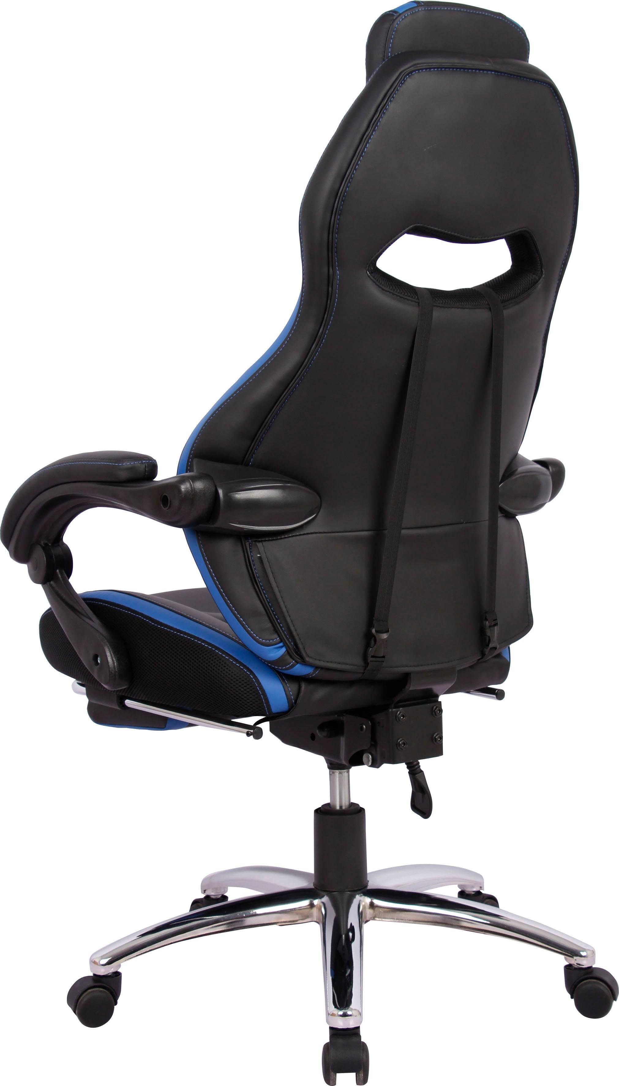 INOSIGN Gaming-Stuhl Sprinta 1, Chefsessel mit ausziehbarer Fußstütze, komfortabel gepolstert mit vielen ergonomischen Funktionen