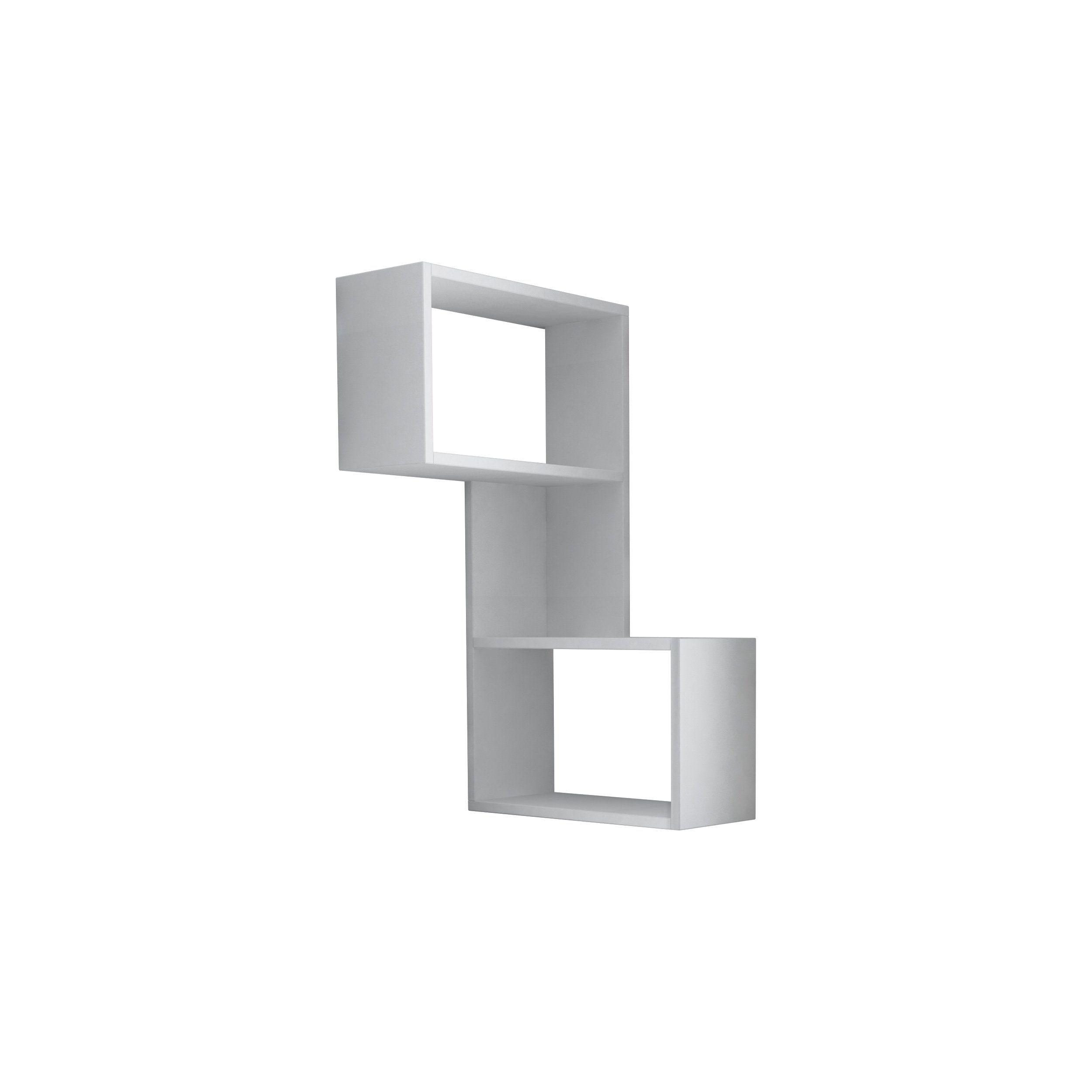 Decortie Eckregal Part, Modernes Wandregal, 67 x 47 x 82 cm