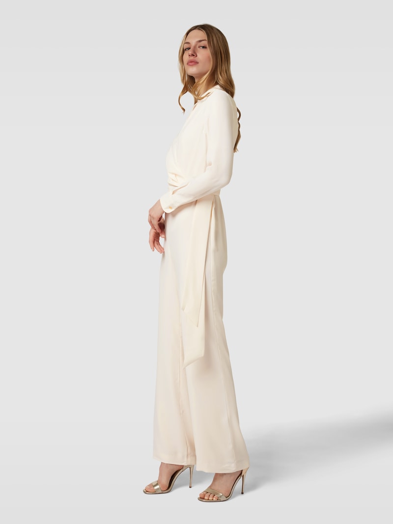 Jumpsuit mit Umlegekragen Modell 'GIRWIN' in offwhite