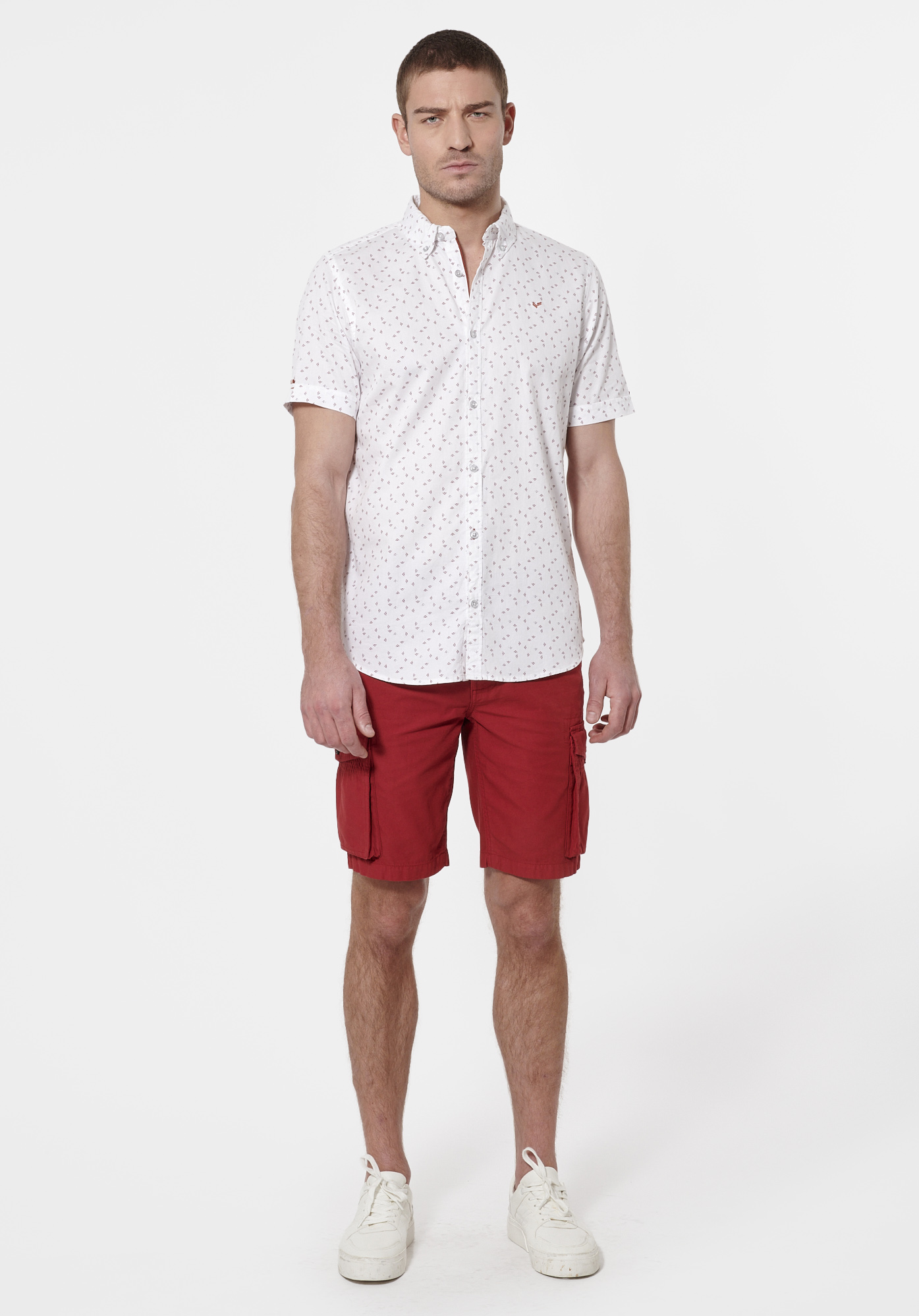 METZ   Chemise bleue Homme en 100% coton