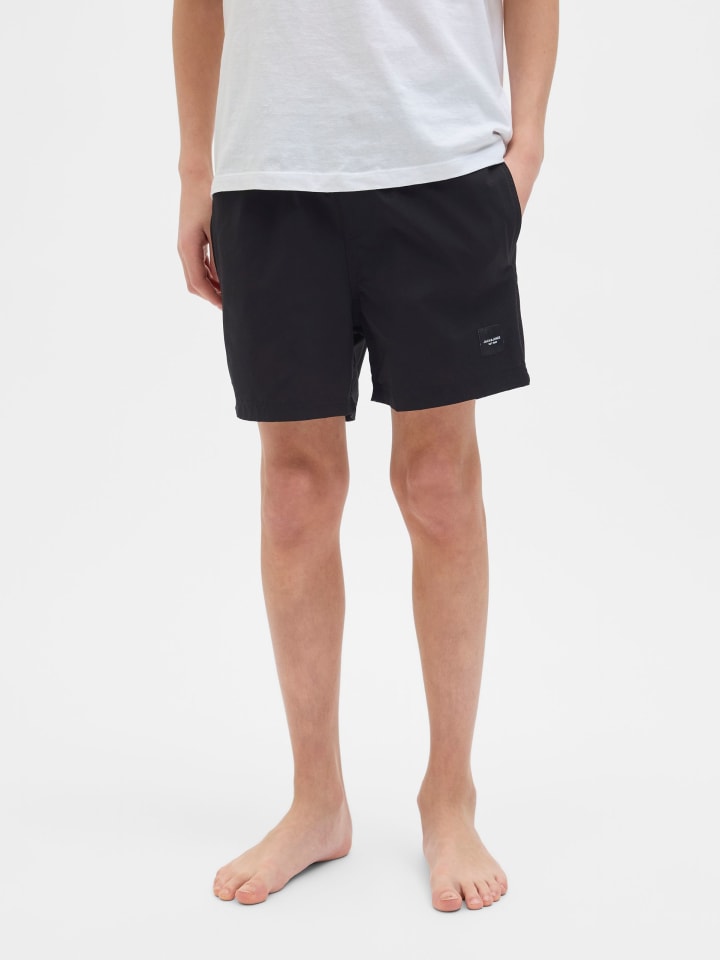 JACK & JONES Junior Badeshorts JPSTMAUI JJSWIM DB WB AKM JNR in black günstig kaufen 140