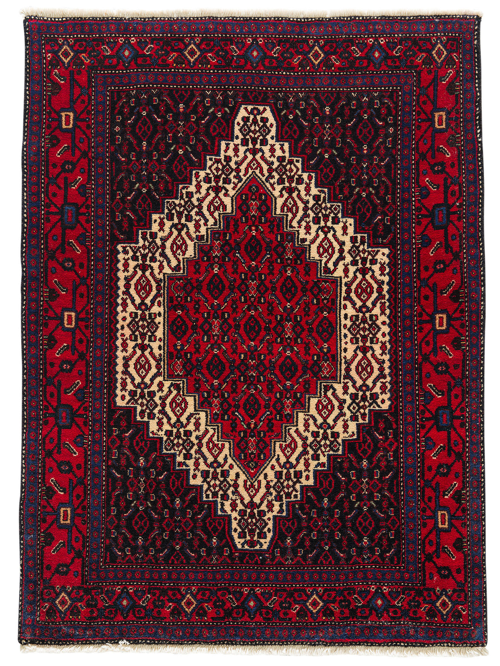 Senneh ca. 120 x 150 cm, Unikat / Einzelstück