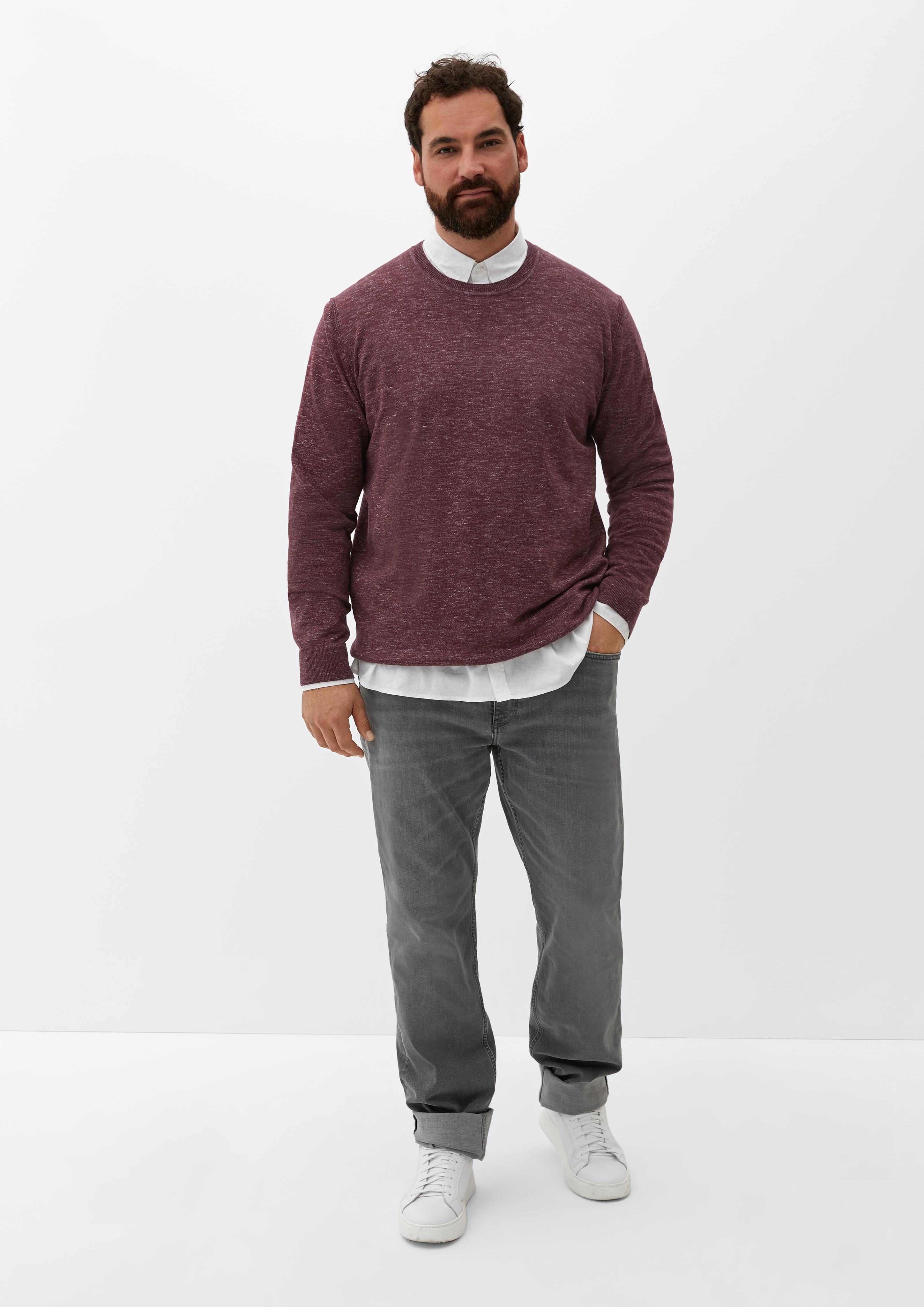 Klassischer Feinstrickpullover  2128127-49W1
