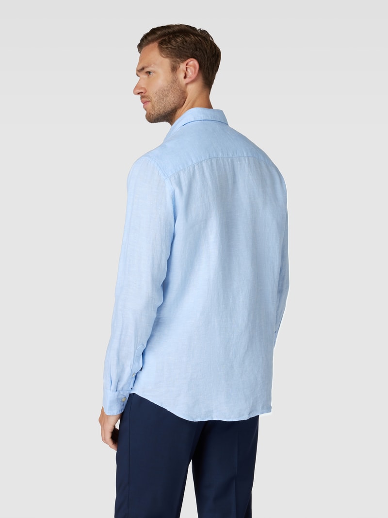 Regular Fit Freizeithemd mit Kentkragen Modell 'marc' in hellblau
