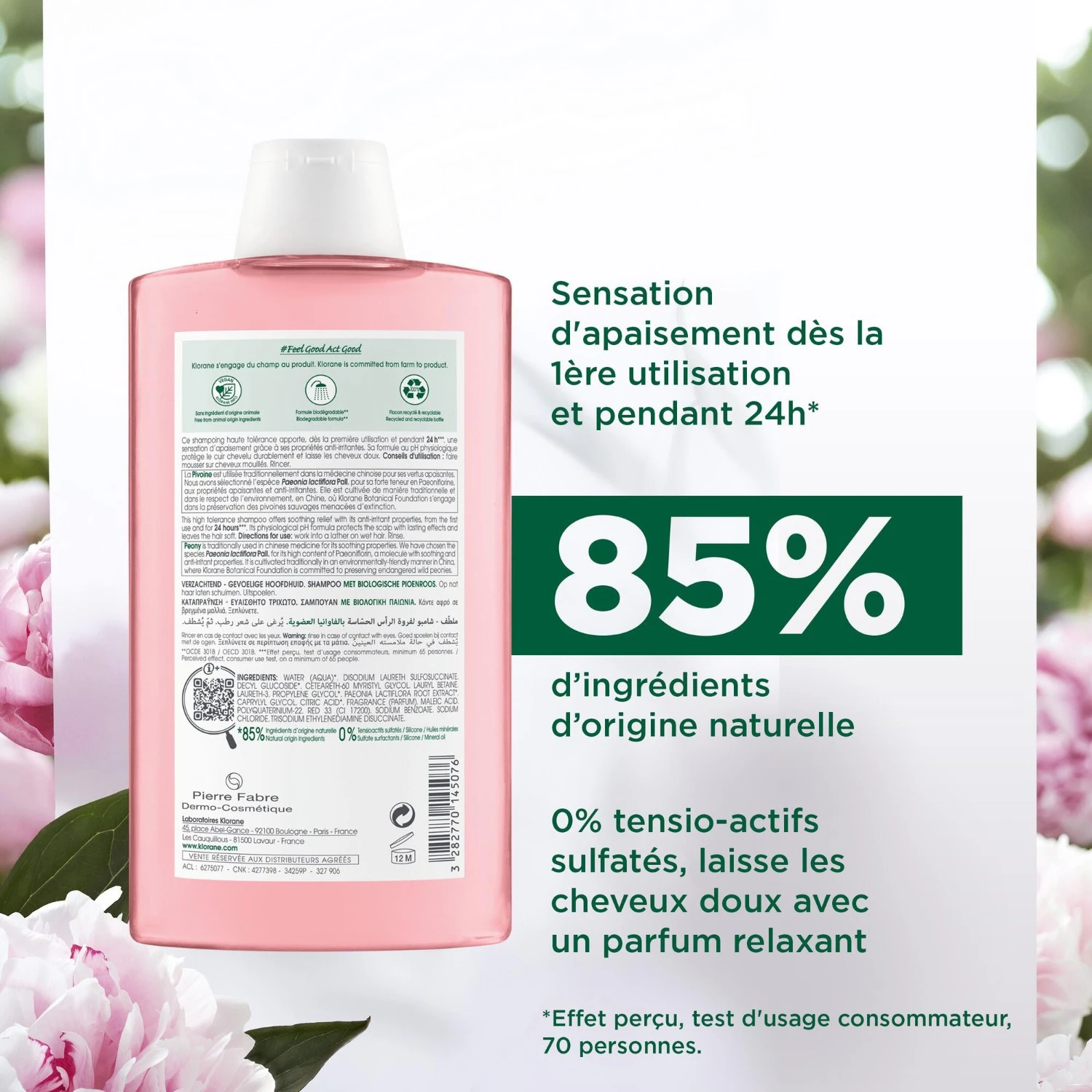 Klorane Bio-Pfingstrosen-Shampoo