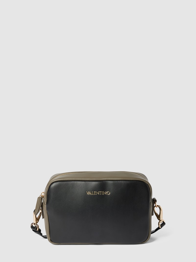 Crossbody Bag mit Label-Applikation Modell 'MILD' in schwarz