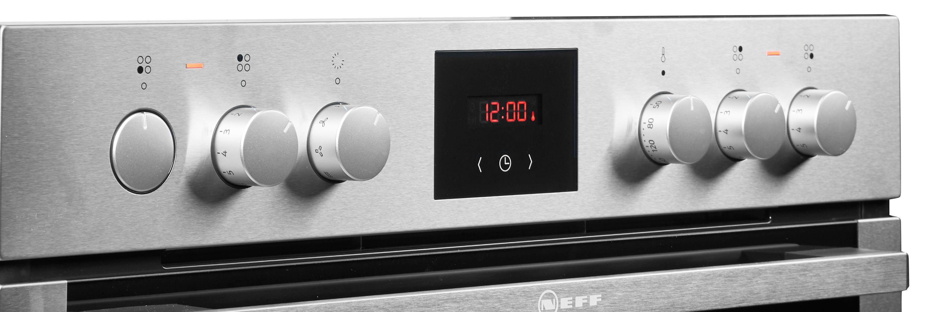 NEFF Elektro-Herd-Set XED342, mit Teleskopauszug nachrüstbar, CircoTherm® Heißluftsystem