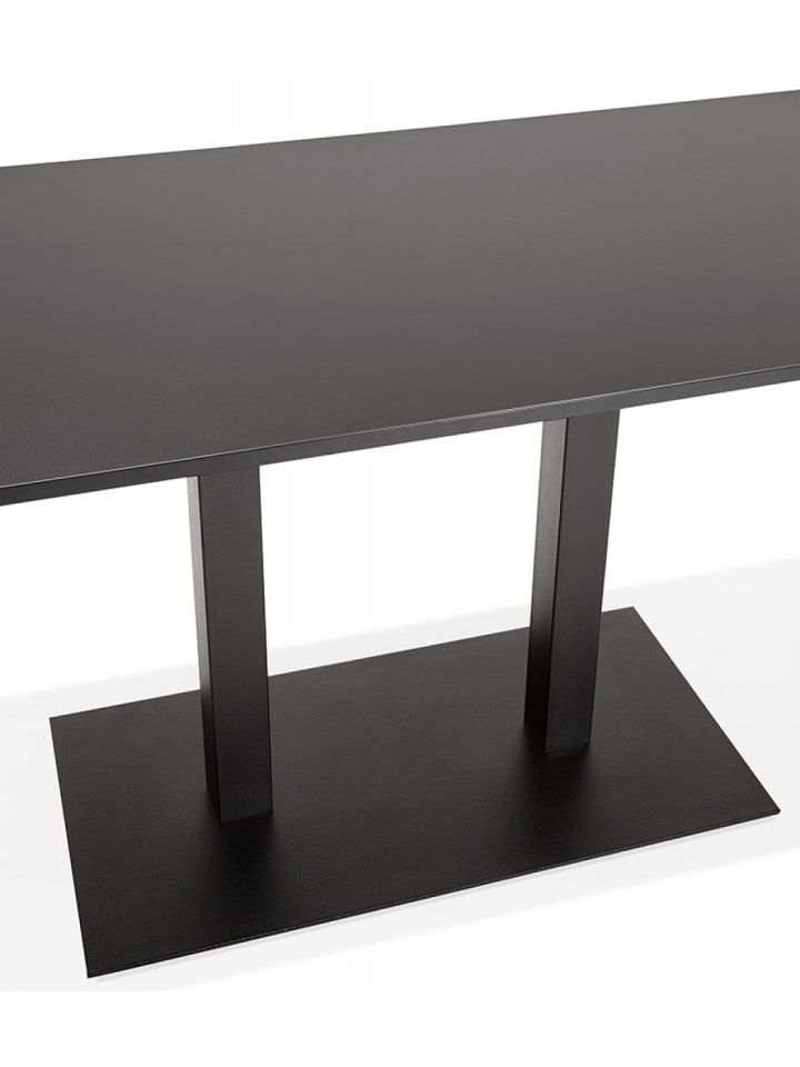 KADIMA DESIGN Esstisch Holz Metall Schwarz | Rechteckiger Besprechungstisch AUSTIN günstig kaufen onesize