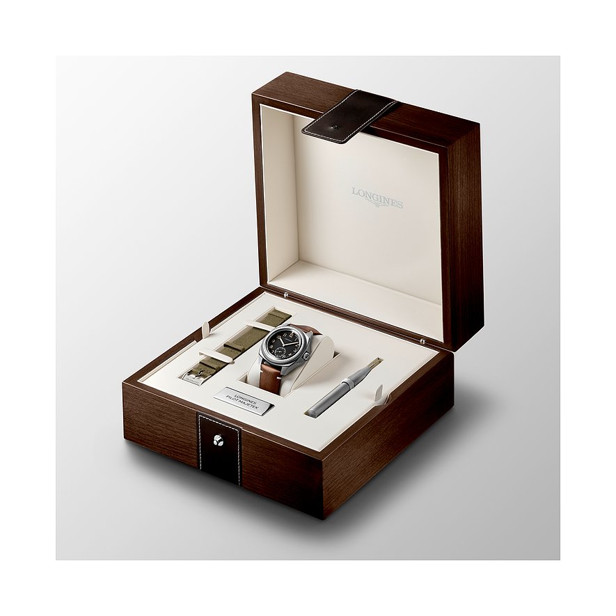 Longines Uhren-Set inkl. Wechselarmband Longines Pilot Majetek Set 43mm