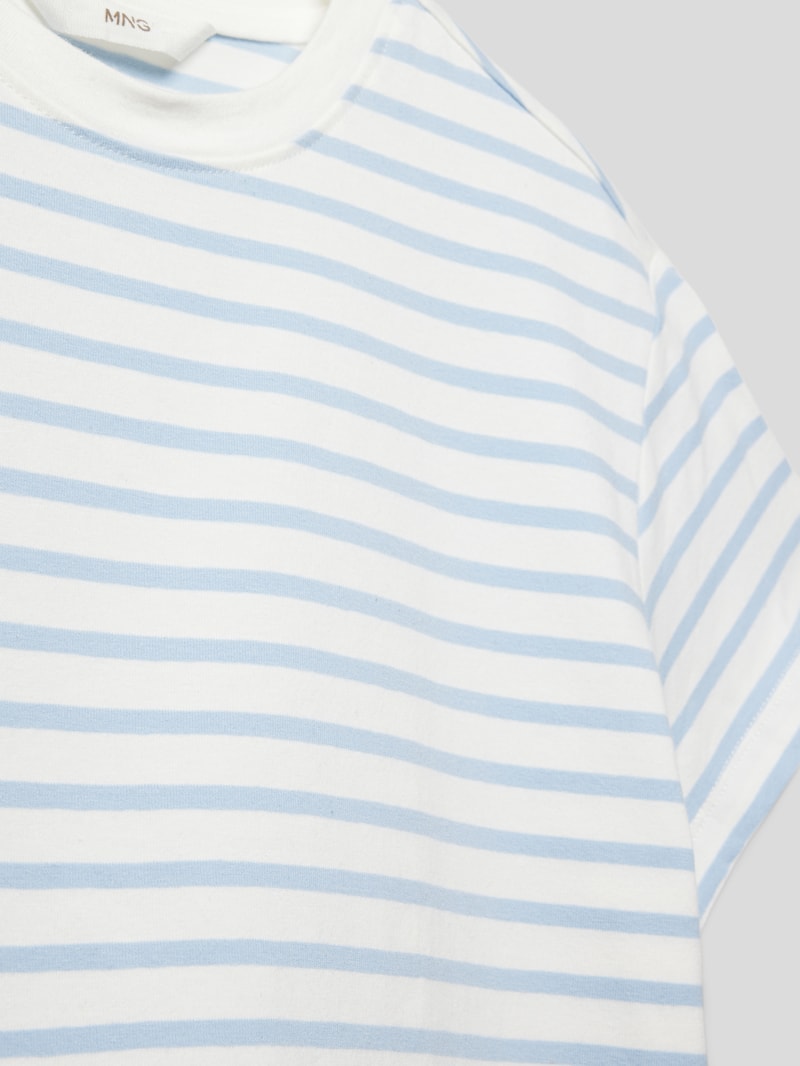 T-Shirt mit Streifenmuster Modell 'doha' in bleu