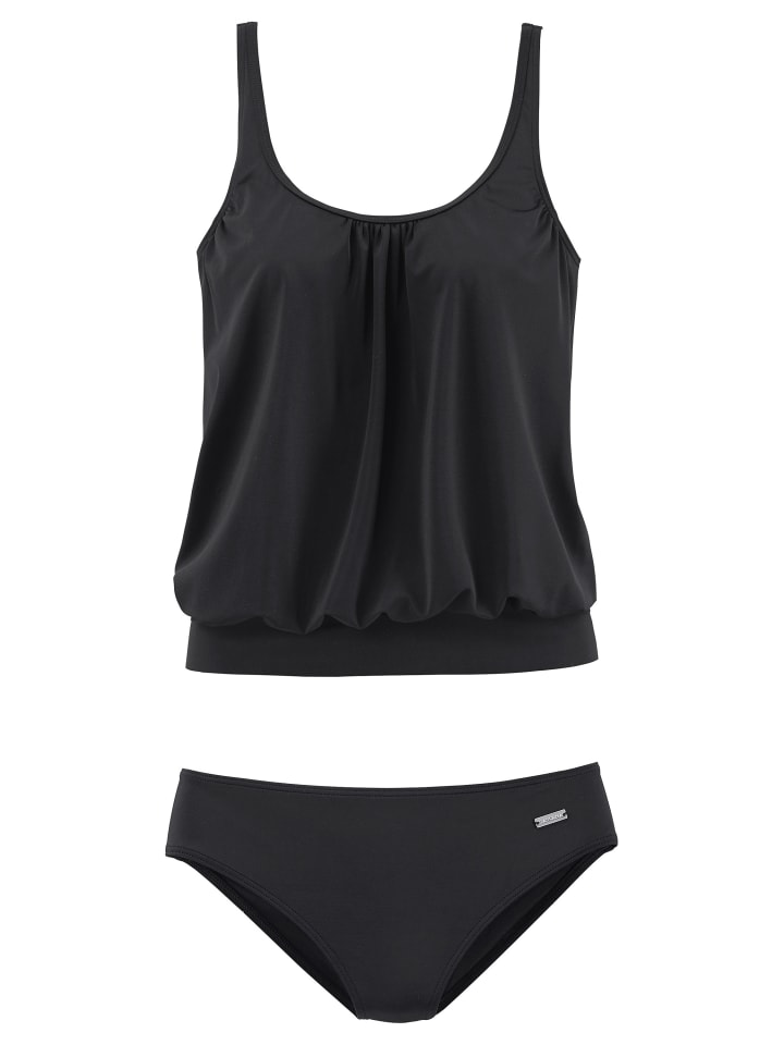 LASCANA Oversize-Tankini in schwarz günstig kaufen