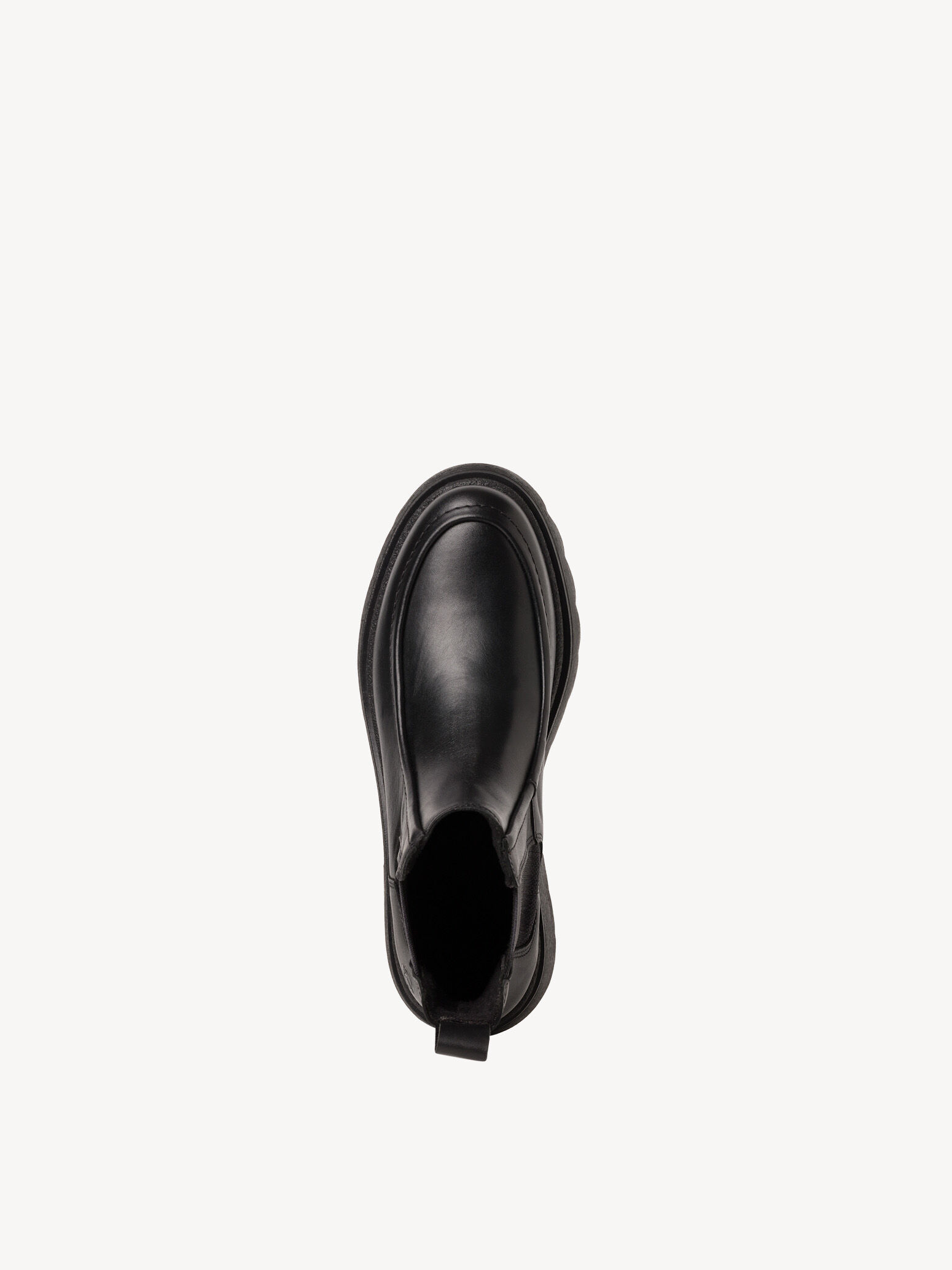 Bottine Chelsea en cuir - noir