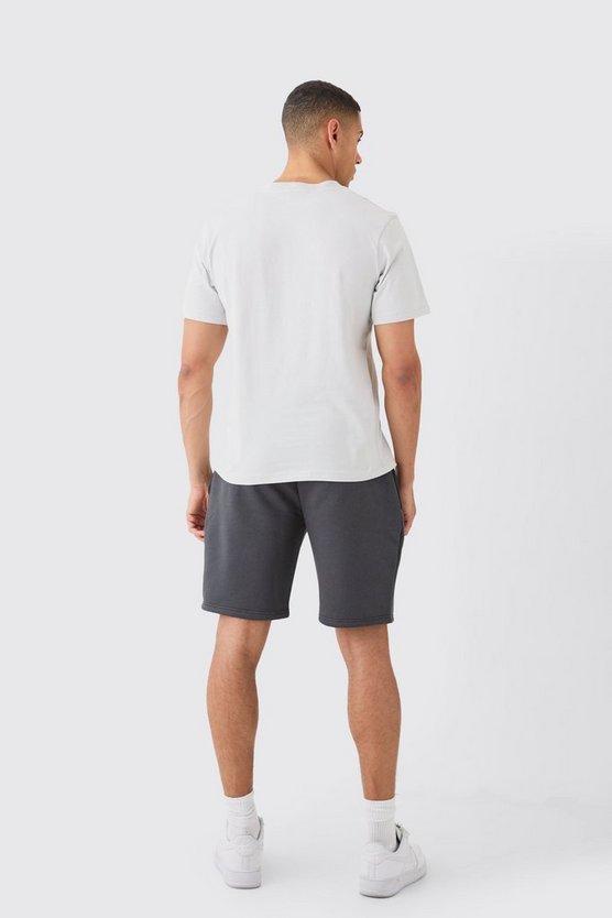 Lockere mittellange Basic Shorts