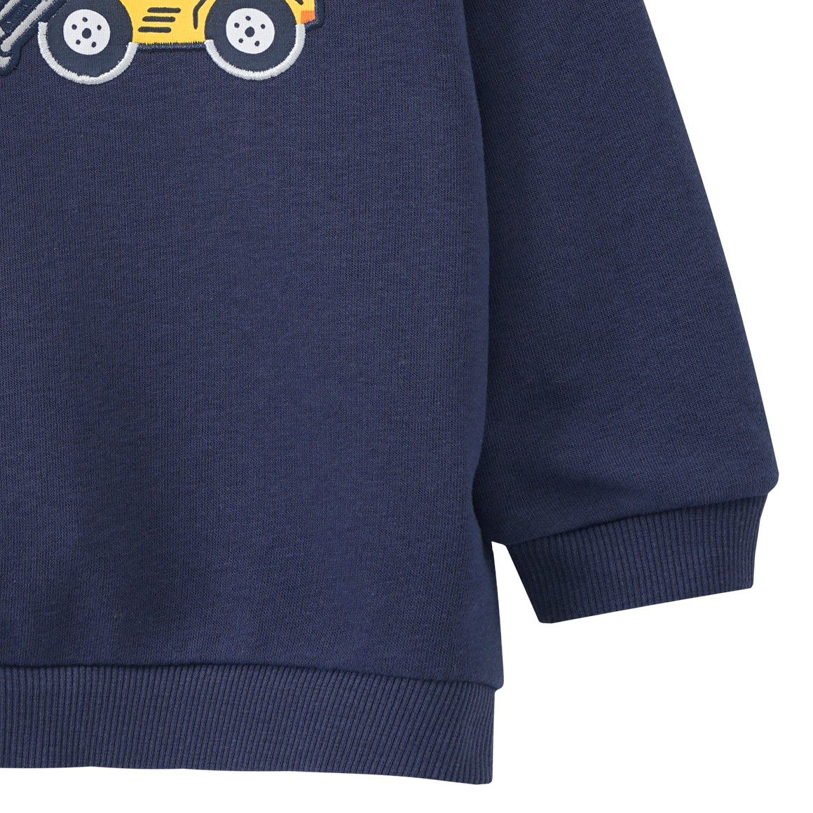 Baby Sweatshirt mit Radlader-Applikation