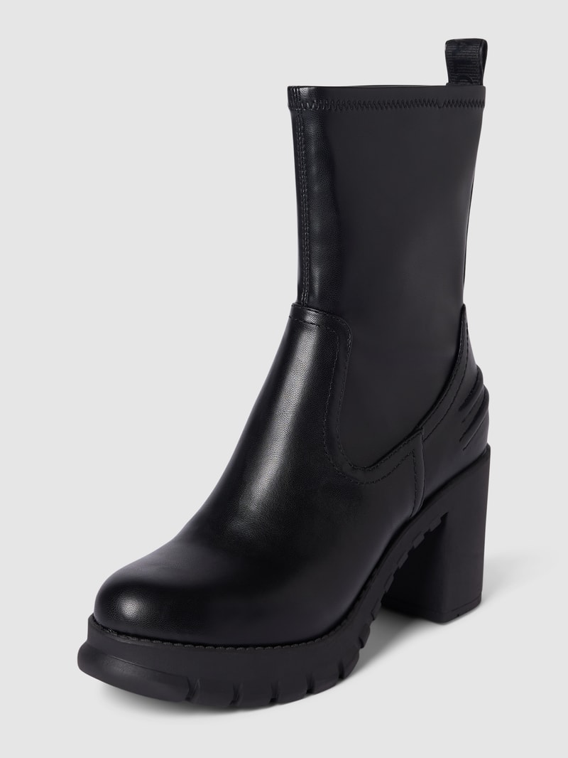 Stiefel mit Label-Applikation Modell 'OSLO' in schwarz