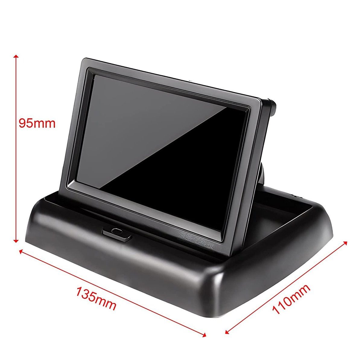Yoyaxi 4,3-Zoll-TFT-LCD-Autofarbrückfahrkamera, hochauflösend Rückfahrkamera (Passend für SUVs, Vans, Autos, Lastwagen, praktisch und vielseitig)