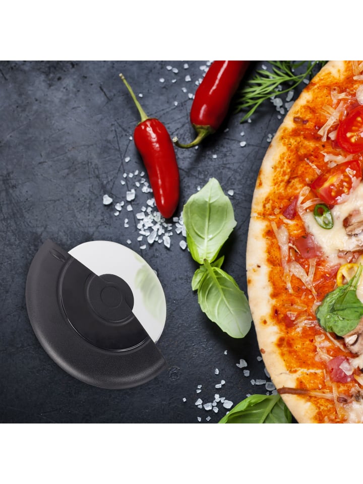 relaxdays Pizzaschneider in Schwarz günstig kaufen onesize