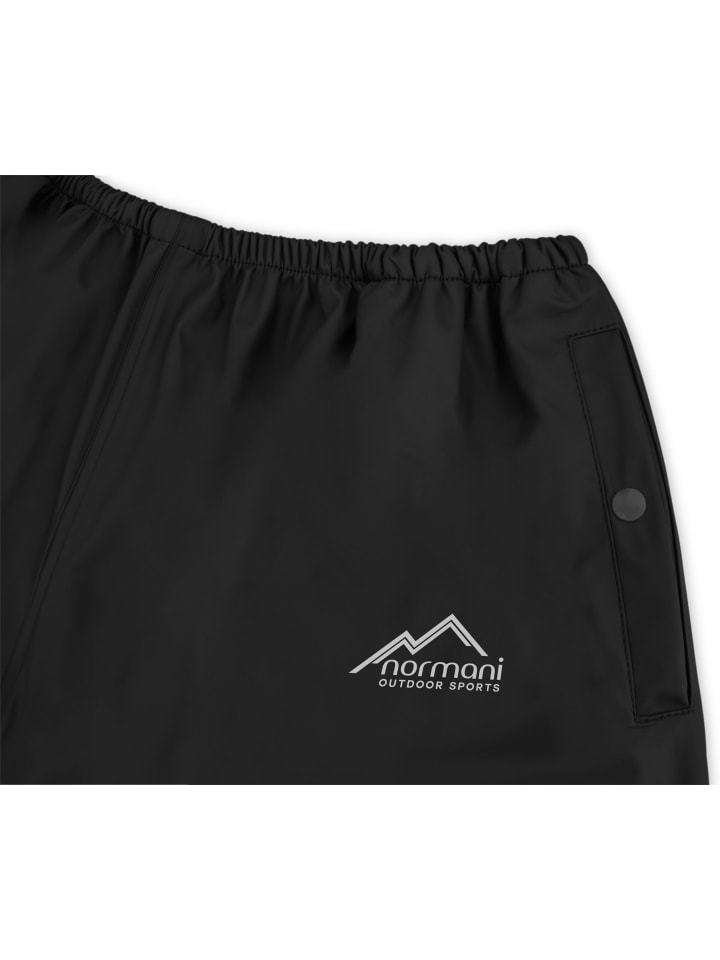 Normani Outdoor Sports Kinder Regenhose York in Schwarz günstig kaufen