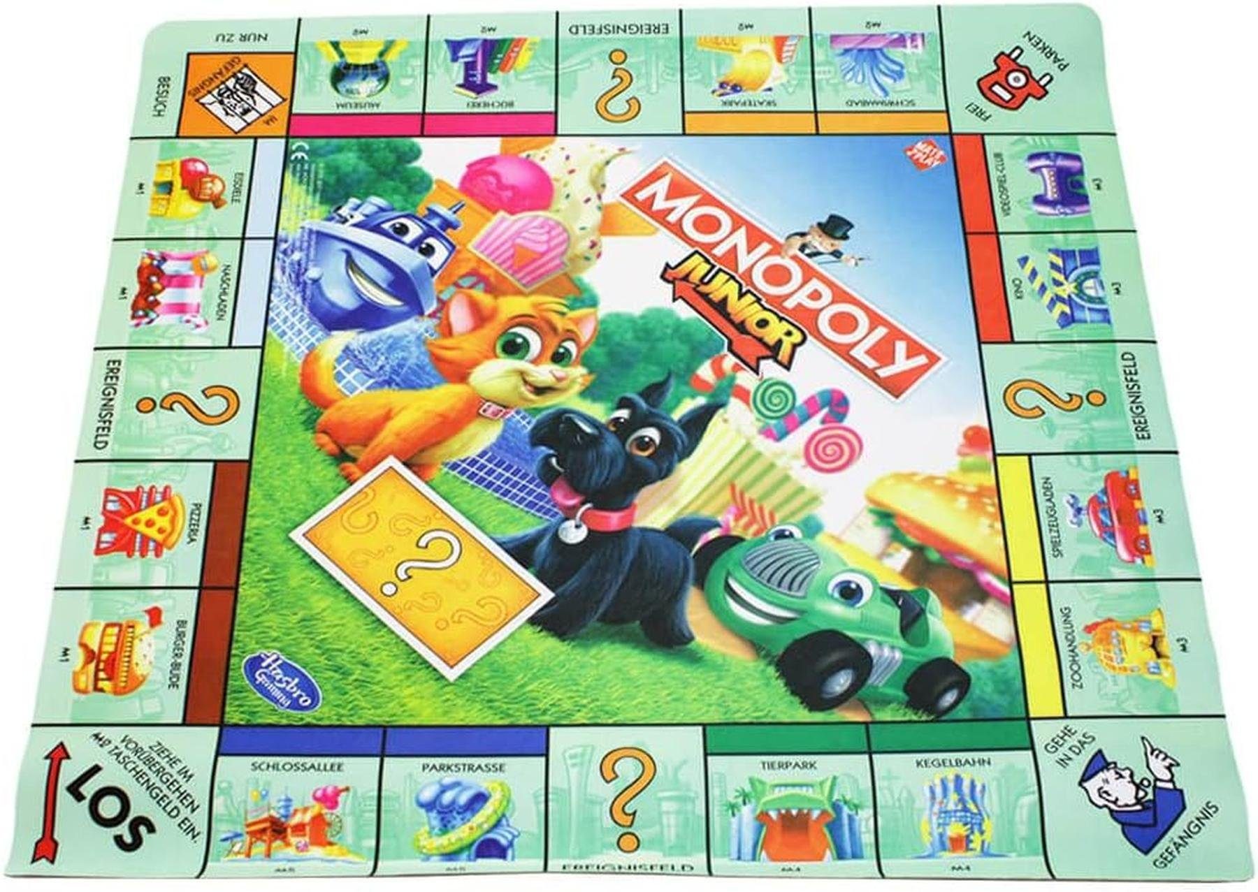 Hasbro Spielmatte Hasbro-Monopoly-XL-Spielmatte (Set, Spielfiguren Figurenkarten Ereigniskarten), Spielmatte Gesellschaftsspiel