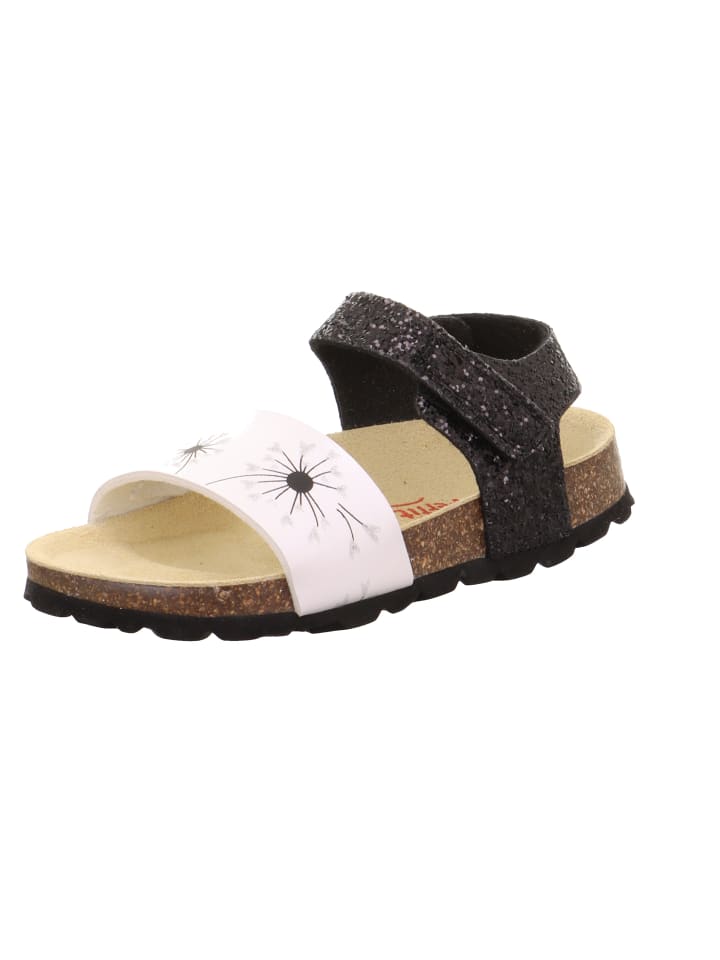 superfit Tieffußbett Sandale FUSSBETTPANTOFFEL in Weiß/Schwarz günstig kaufen 28
