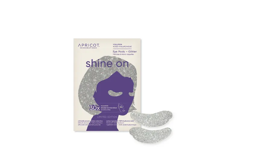 APRICOT Hyaluron Augenpads Glitzer