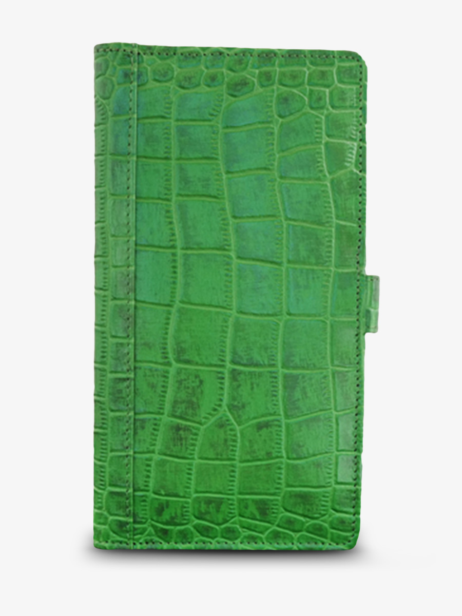 LePortefeuille Charlotte N°2 Alligator Cocktail - Jade