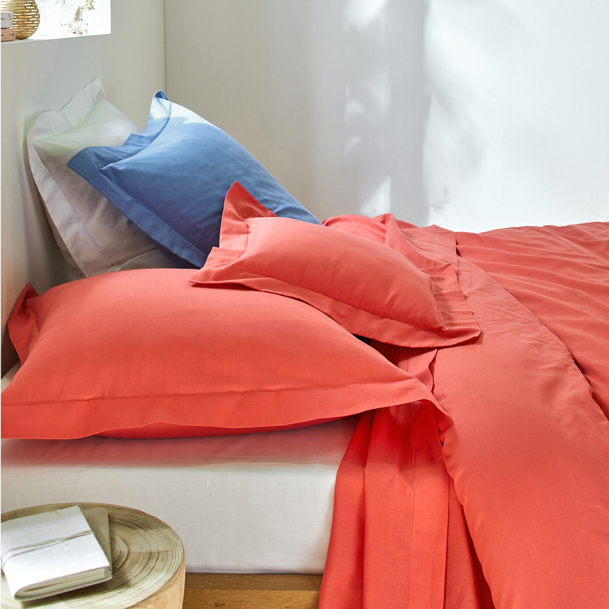 Linge de lit uni coton