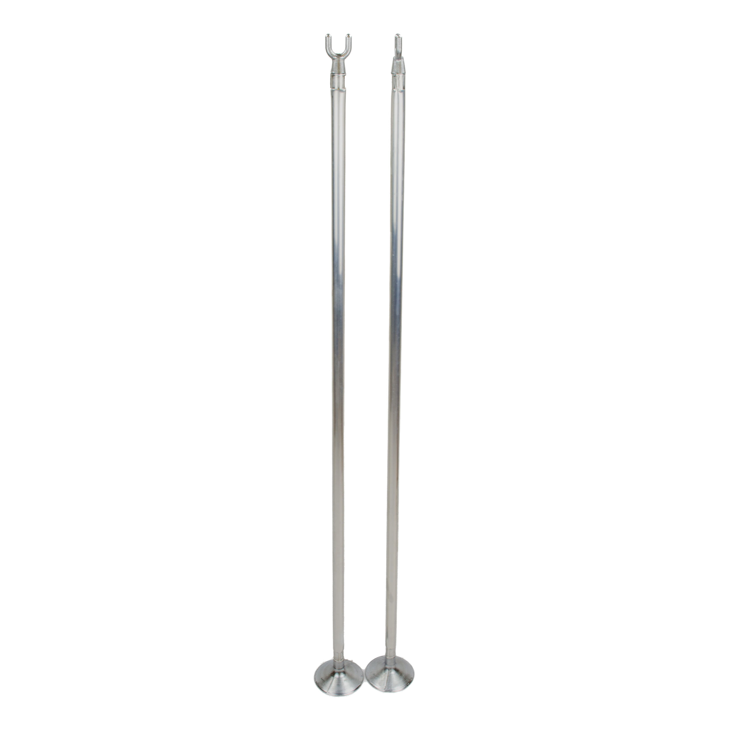 Single-Stangen Im Doppelpack, Aluminium - Silber