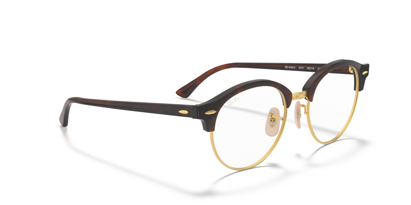 CLUBROUND OPTICS - Roșu Havana Lucios