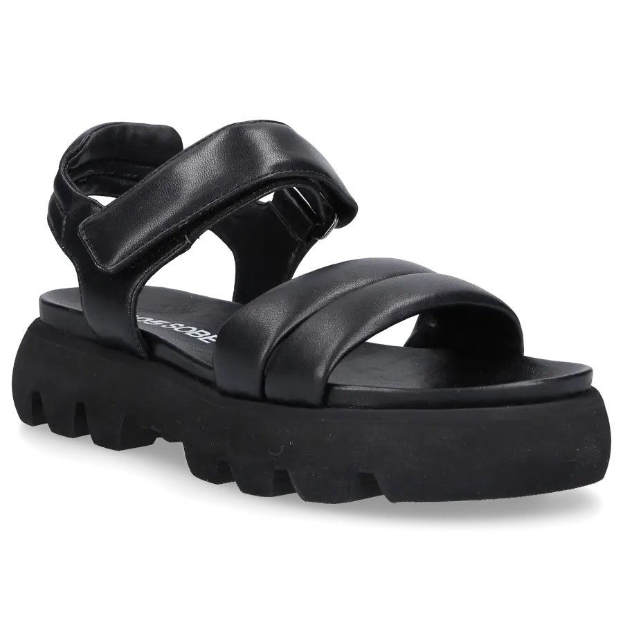 305 SOBE - Sandalen KRABI Kalbsleder - schwarz