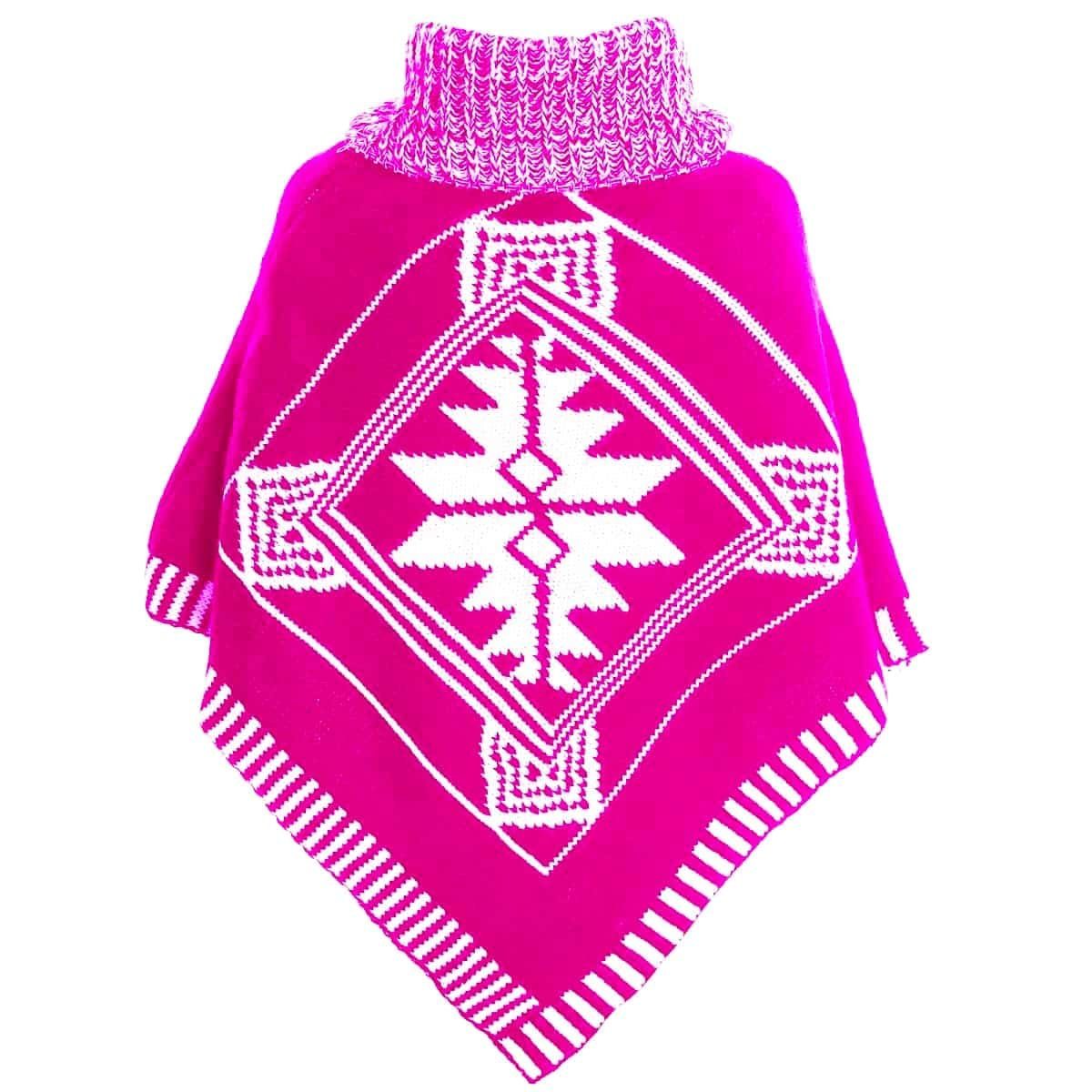 BEZLIT Strickponcho Mädchen Poncho mit Schalkragen (1-tlg) Casual