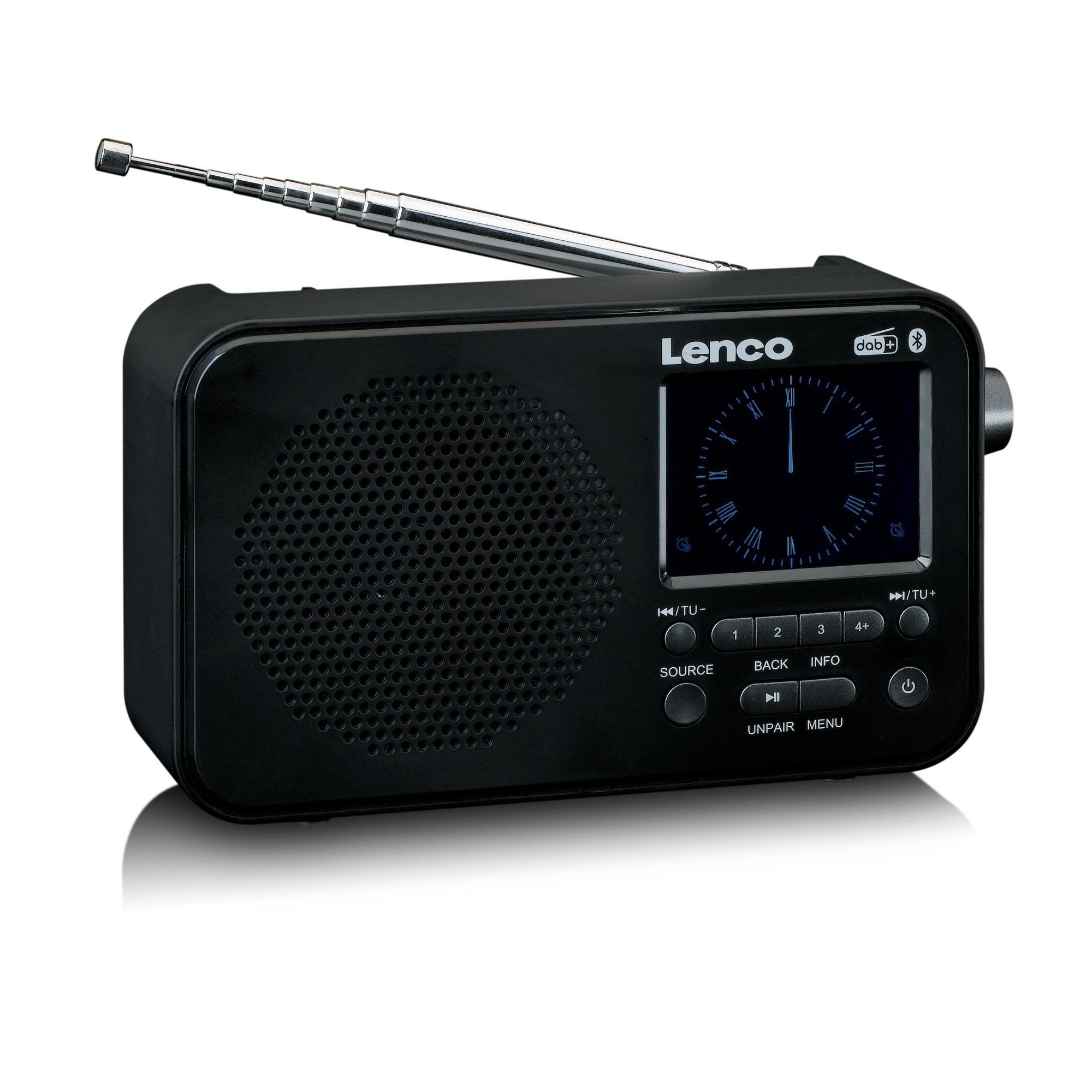Lenco PDR-036BK DAB+/FM-Radio mit Bluetooth